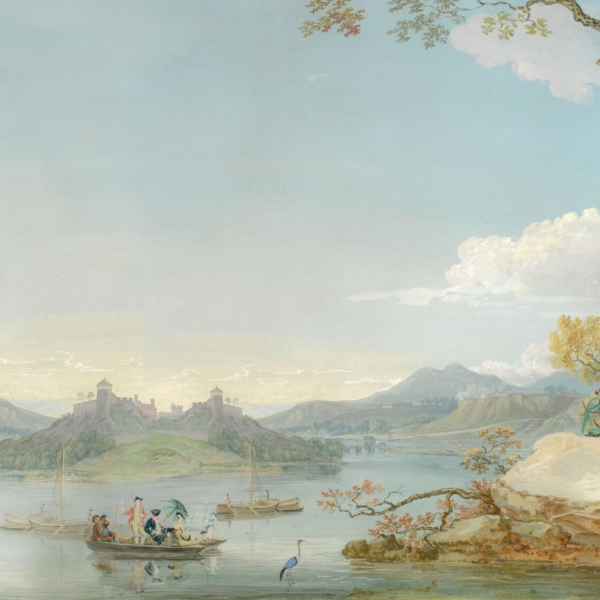 Nástěnná malba Ostrov na jezeře