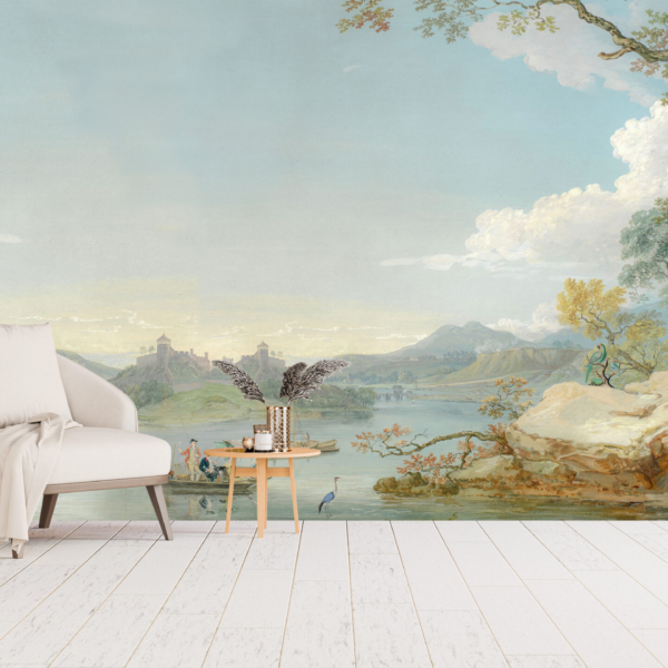 Nástěnná malba Ostrov na jezeře