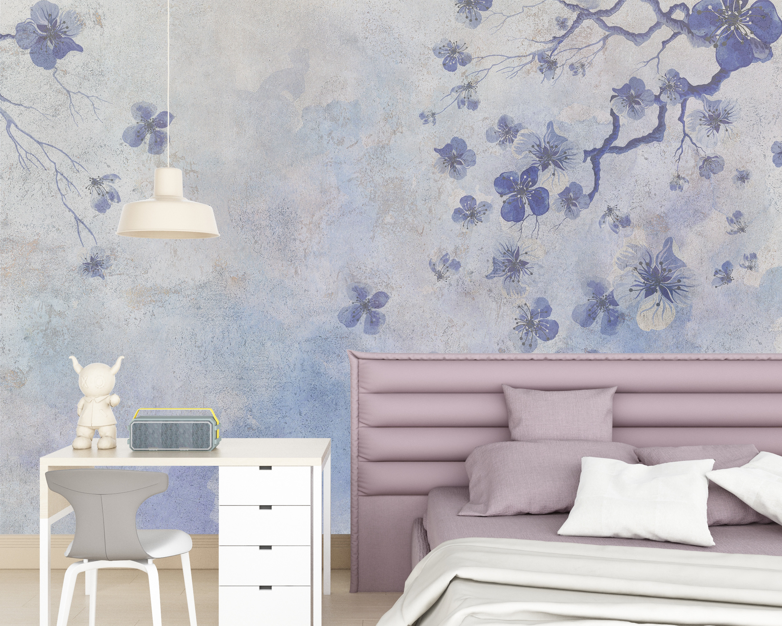 Nástěnná malba Fialové květiny na plátně