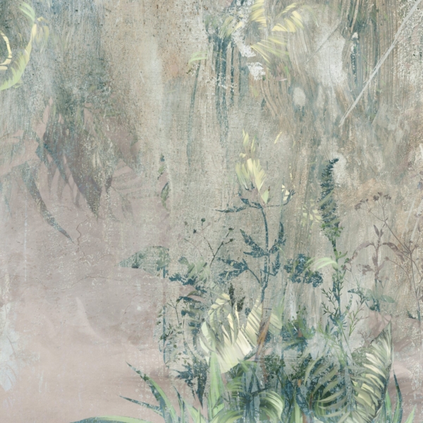 Nástěnná malba Rostliny v hnědé barvě