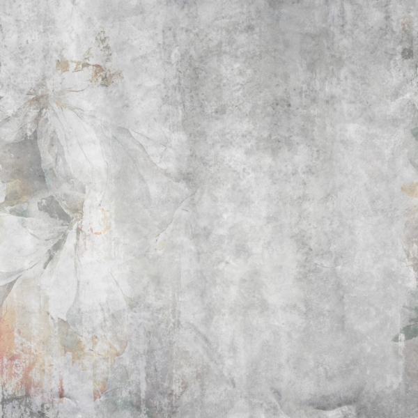 Tapeta šedá s květinovými prvky