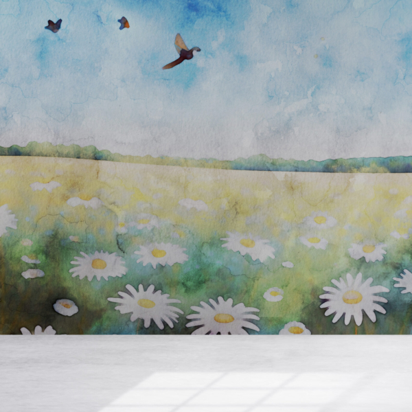 Nástěnná malba malované louky