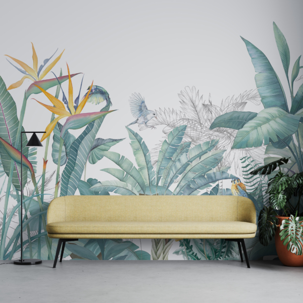 Fototapeta – Listy na bílém pozadí