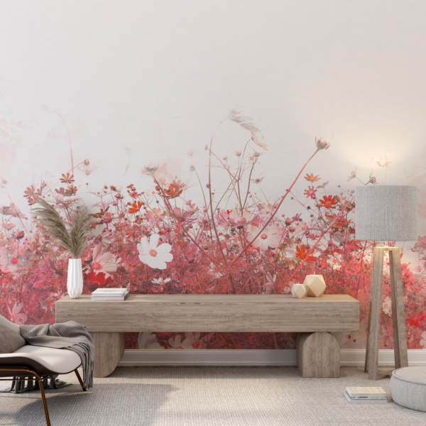 Fototapeta Květiny v růžové a červené barvě