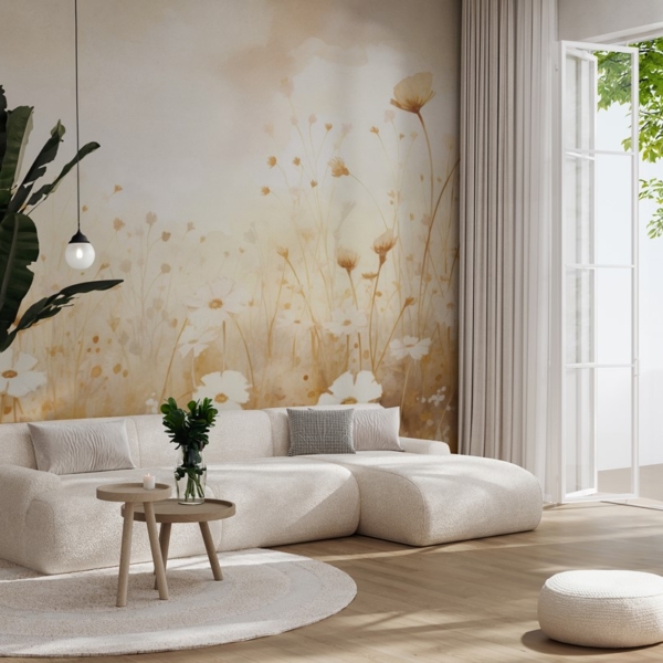 Fototapeta Louka ve zlaté záři