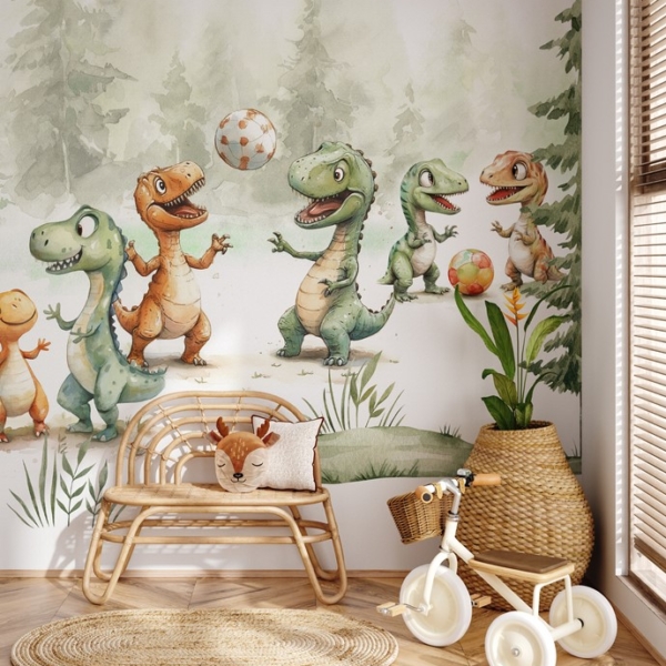 Fototapeta Dinoworld – Zápas mezi stromy