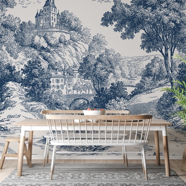 Fototapeta Krajina v modré