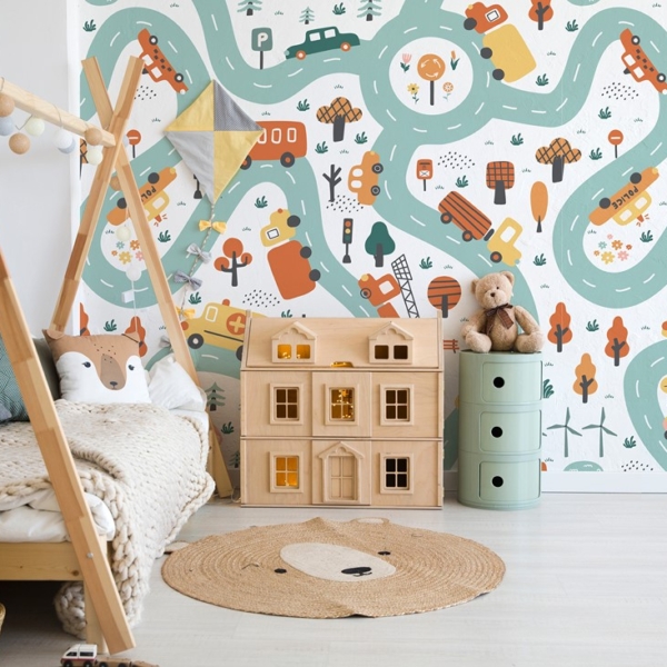 Fototapeta Město na kolech