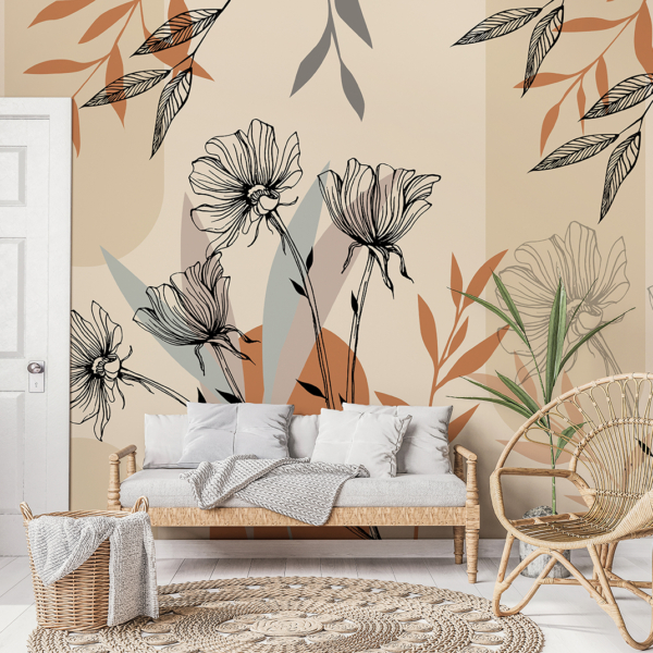 Fototapeta Minimalistické květiny