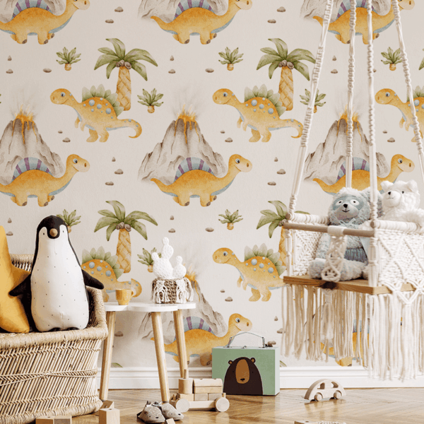 Fototapeta Dinosauři ze sopečné země