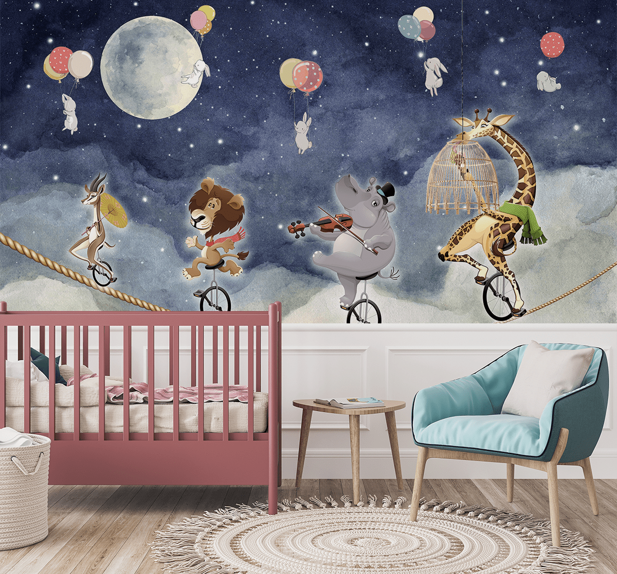 Fototapeta Cirkusová noc nad mraky