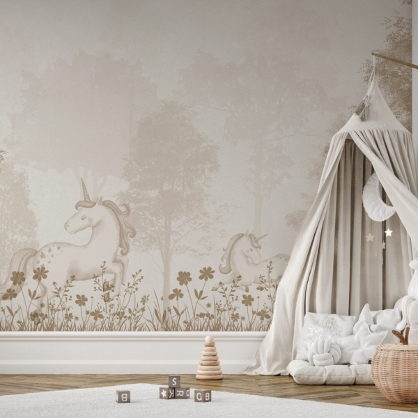 Fototapeta Tajemný les jednorožců