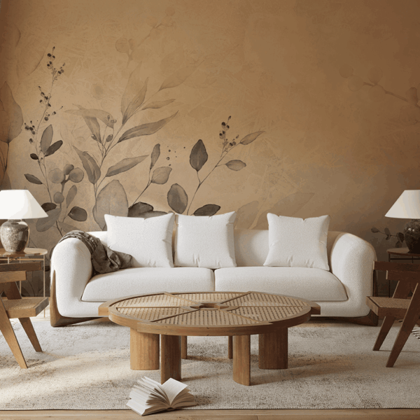 Fototapeta Šedobéžová akvarelová harmonie