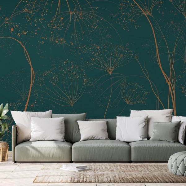 Fototapeta Kopra na zeleném pozadí