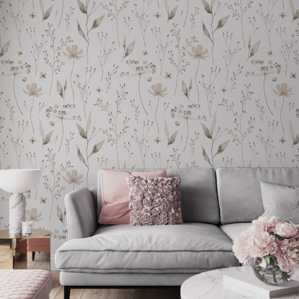 Fototapeta Křehké květiny na bílém pozadí