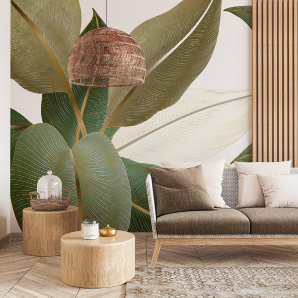 Fototapeta Okouzlující tapeta s listy