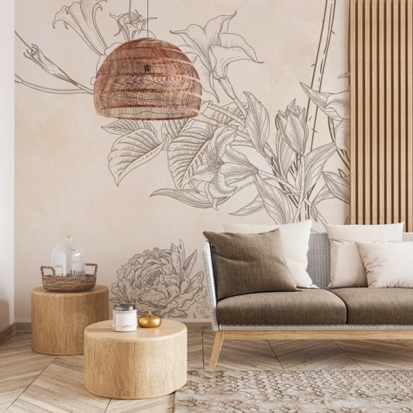 Fototapeta Krása minimalismu v béžové barvě