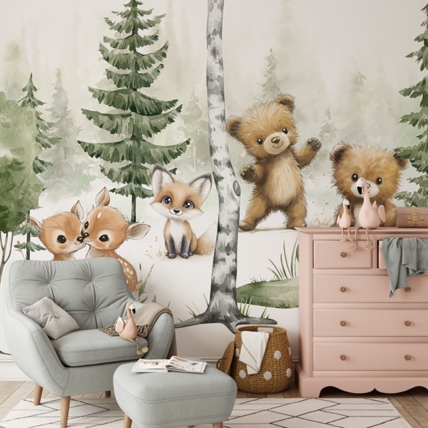 Fototapeta Lesní pohádka o přátelství