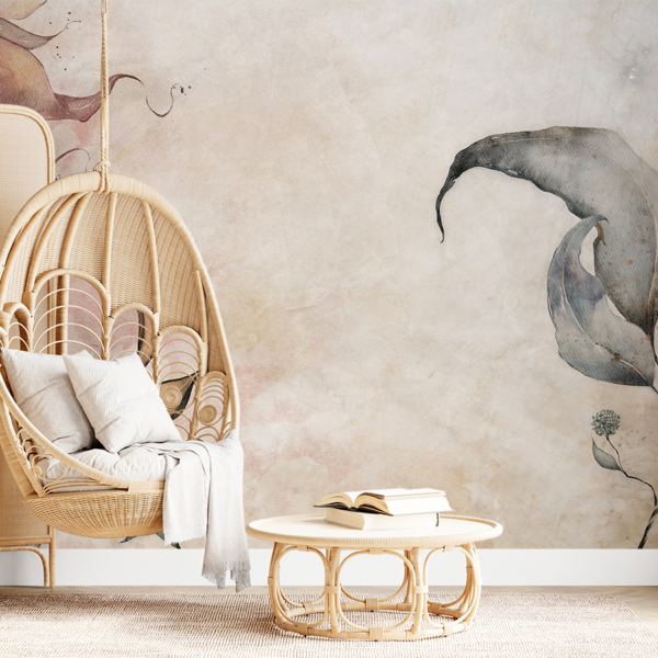 Fototapeta Jemnost rostlin v akvarelu