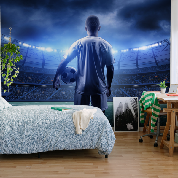 Fototapeta Fotbalista na stadionu