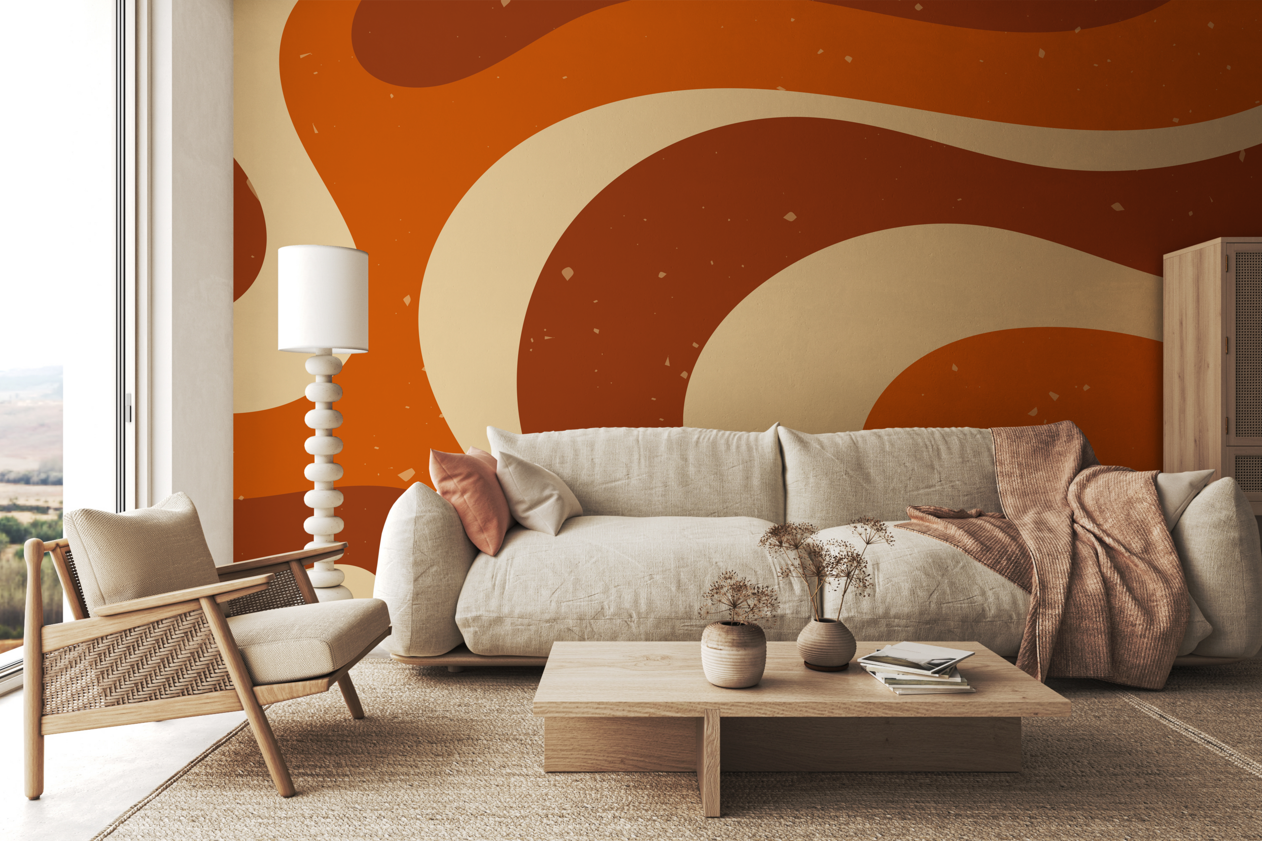 Fototapeta Oranžový pop-art