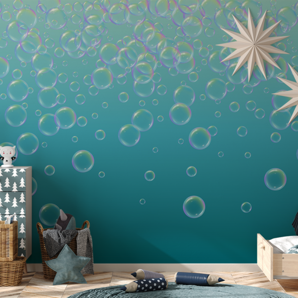 Fototapeta Modré bubliny