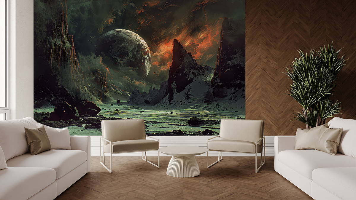 Fototapeta Cizí planeta nad Skalnatou zemí