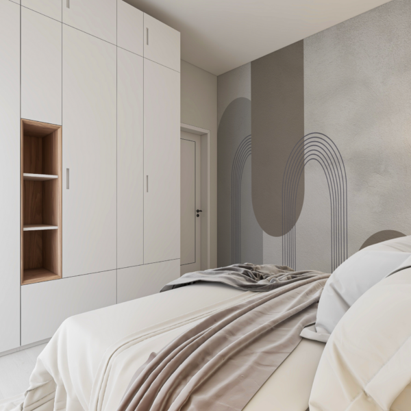 Fototapeta Moderní beton s geometrickým motivem