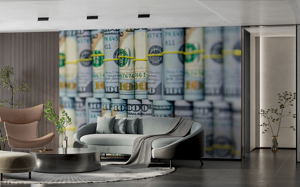 Fototapeta Role dolarů