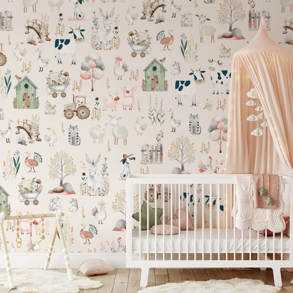 Fototapeta Pastel Farm