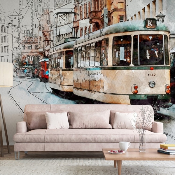 Fototapeta Retro tramvaj